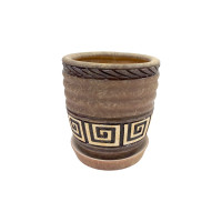 Набір горщиків КООП Бриз 4 пр h-18/16/13/12 см Лабіринт Коричневий 0159