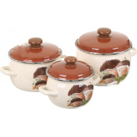 Набор кастрюль Idilia №946 Грибы 41205