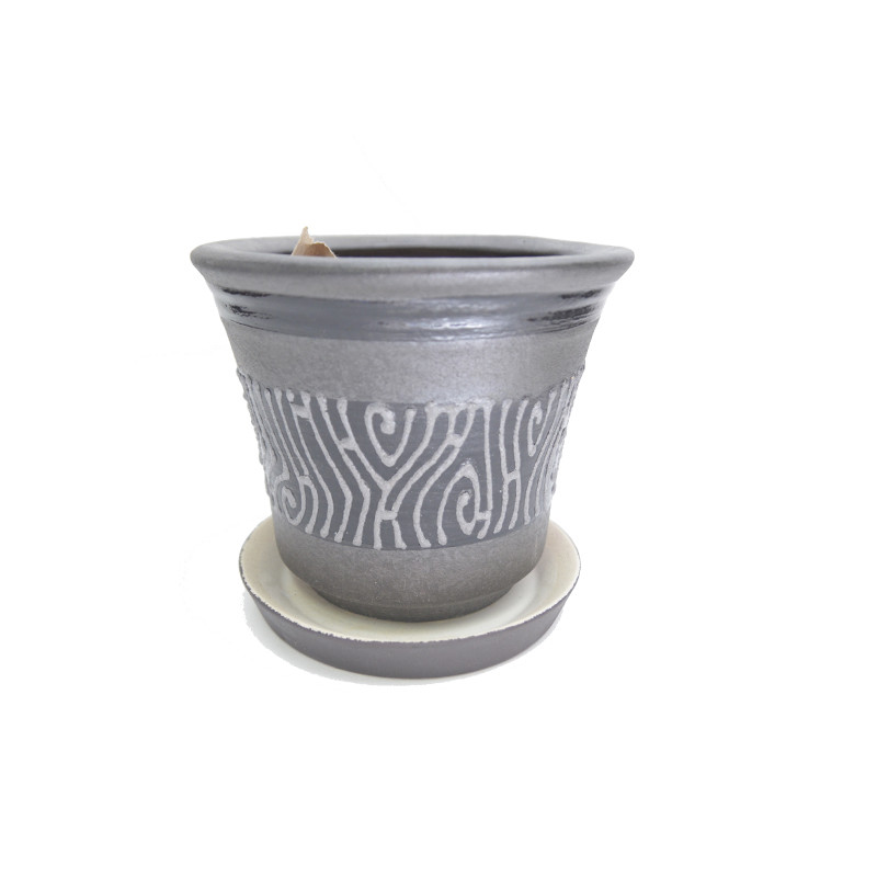 Горщик Жасмін Зебра 15 см - Brown