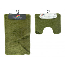 Набор ковриков для ванной 50*80 см. Banyolin Классик Темное болото 2 пр 156-D.Green