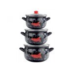 Набір каструль Gusto Перчинка 3 пр GT-T-3-P - Red