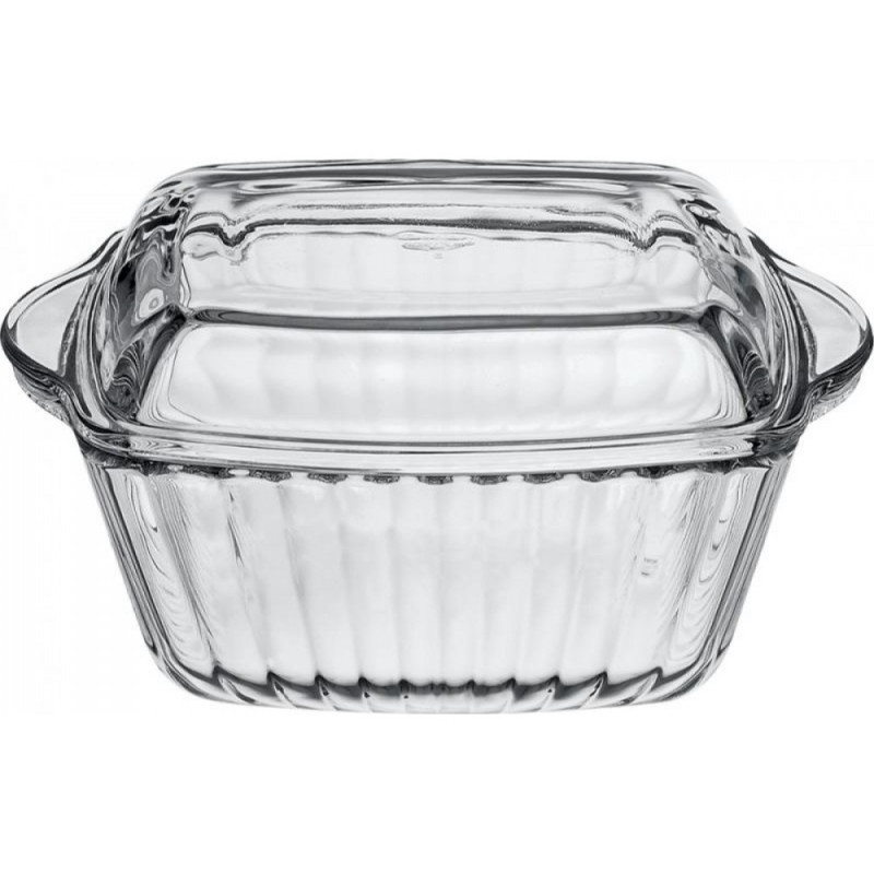 Каструля з кришкою прямокутна Pasabahce Borcam 1,2 л - Синій