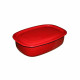 Лоток з кришкою Idilia 1.5 л 2508/4 Полька Червона 42937