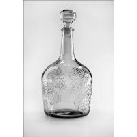 Пляшка скляна 1,5 л Фуфирьок з кришкою 99242