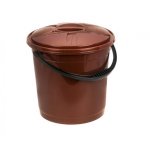 Відро з кришкою R-plastic 15 л кольорове - Шоколад