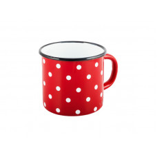 Кружка Idilia 0,4 л 01031 Полька Червона 40322