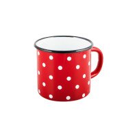 Кружка Idilia 0,4 л 01031 Полька Червона 40322