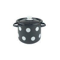 Каструля Idilia 7 л 1620/4 Білий горох Чорний 44465