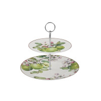 Фруктовница стеклянная Limited Edition Apple Tree 2-ярусная 19-557