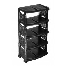 Полиця для взуття 5-ярусна R-plastic Ротанг