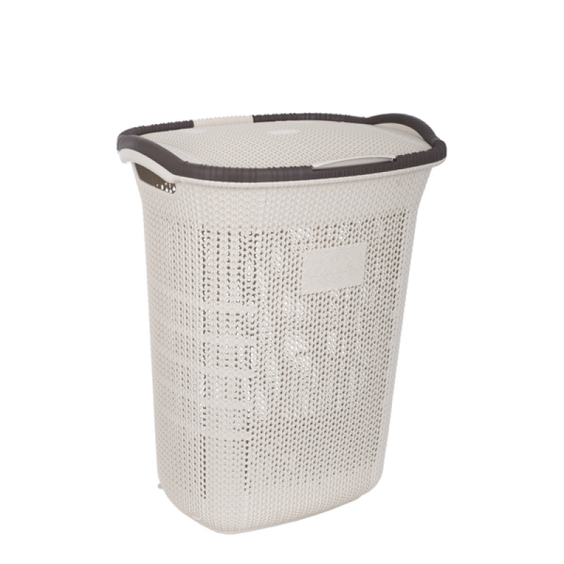 Кошик для білизни вертикальний Violet House Віолетта 65 л 0261 - Brown