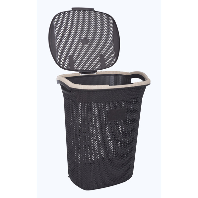 Кошик для білизни вертикальний Violet House Віолетта 65 л 0261 - Теракотовий