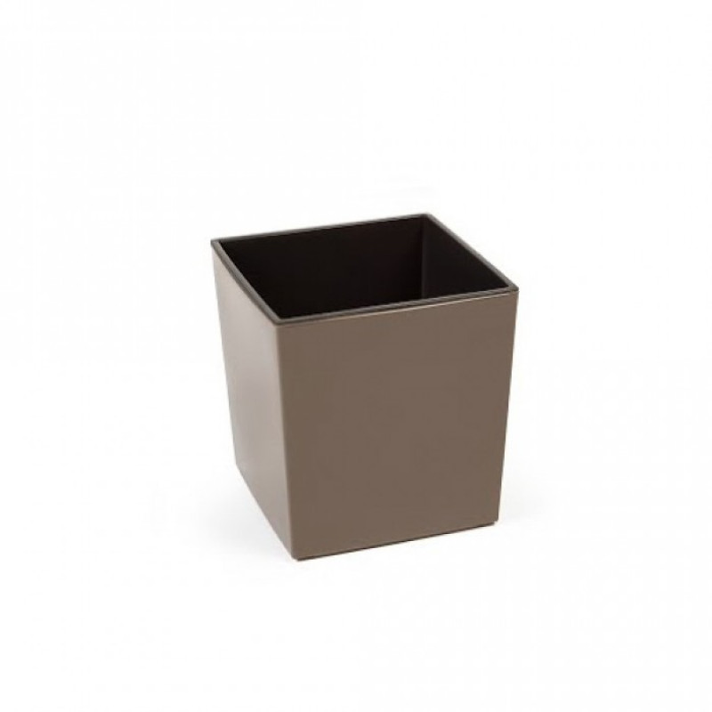 Горщик терасний Ламела Юка 40 см з вкладом 554  - Антрацит