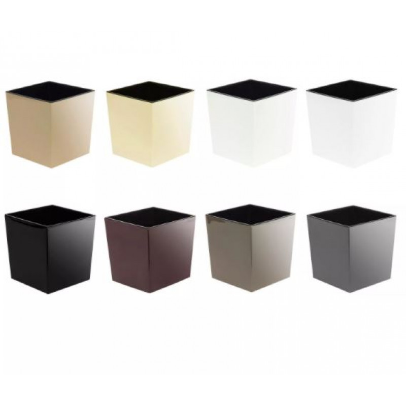 Горщик терасний Ламела Юка 40 см з вкладом 554  - Антрацит