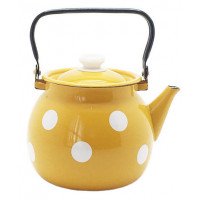 Чайник сферический Idilia 3,5 л 27130/4 Белый горох горчичный 41136