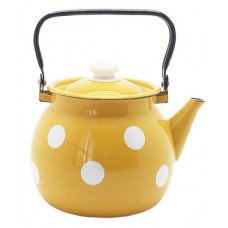 Чайник сферичний Idilia 3,5 л 27130/4 Білий горох гірчичний 41136