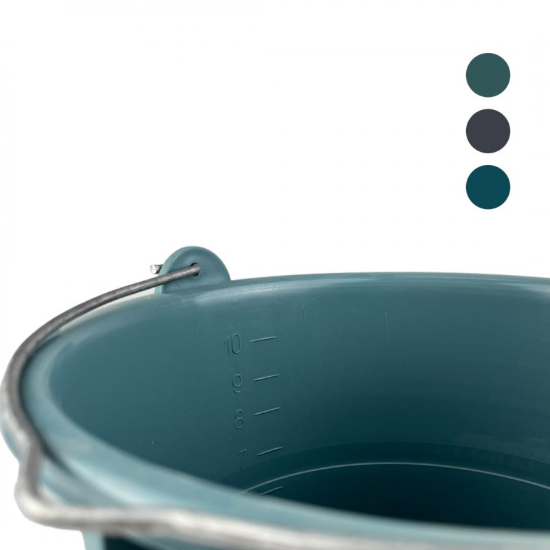 Відро господарське Marlex ЕКО 10 л - Чорний/Червоний