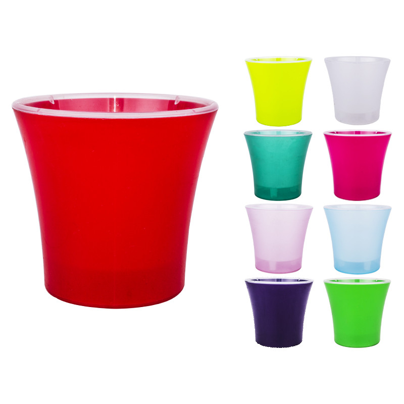 Горщик для орхідей Консенсус Орхідея 15,5 см з вкладом №4 - Малиновий