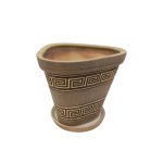 Набір горщиків КООП Тенеріфе 4 пр h-24/18/14/11 см Лабіринт Корич 0103 - Малиновий