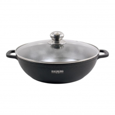 Кастрюля круглая мелкая 4,1 л Zauberg Графитовый Мрамор 0528-CR