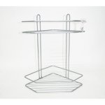 Поличка 2-ярусна кутова Металік Ребро