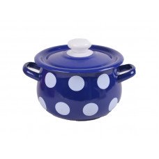 Кастрюля Idilia 2,4 л 1711/4 Белый горох Синий 42526