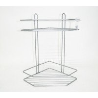 Поличка 2-ярусна кутова Металік Ребро