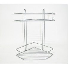 Поличка 2-ярусна кутова Металік Ребро