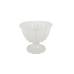 Горщик на низькій ніжці Консенсус Леон 28 см  №2 - Білий мармур