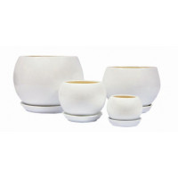 Горщик керамічний Оріана Глянець Куля 0,4 л