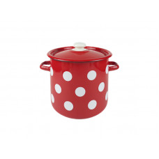 Каструля Idilia 7 л 1620/4 Білий горох Червоний 1400