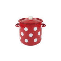 Каструля Idilia 7 л 1620/4 Білий горох Червоний 1400