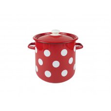 Кастрюля Idilia 7 л 1620/4 Белый горох Красный 1400