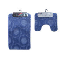 Набір килимків для ванної 60*100 см Banyolin Класік Темно-голубий 2 пр 161-D.Blue