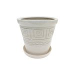 Набір горщиків КООП Туя 4 пр h-20/14/12/9 см Лабіринт Білий 0068 - Кобальт