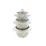 Набір каструль Idilia №6928 Еліка молочна 42215 - Вязка