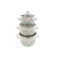 Набір каструль Idilia №6928 Еліка молочна 42215