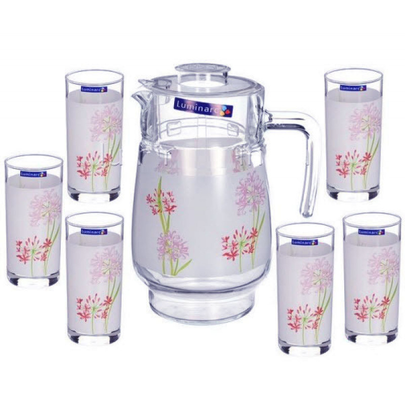 Набір для соку Luminarc 7 пр Jacinthe G4622 - Морський
