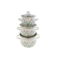 Набір каструль Idilia №6928 Еліка молочна 42215