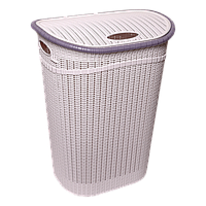 Кошик для білизни вертикальний PlastArt Євров*язка 52 л LA-150 - Тапе