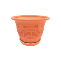 Горщик керамічний КООП Амстердам Лабіринт Корал Неон 12 см 0102