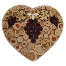 Підставка під гаряче КМ 20*20 см велика Серце Декор 