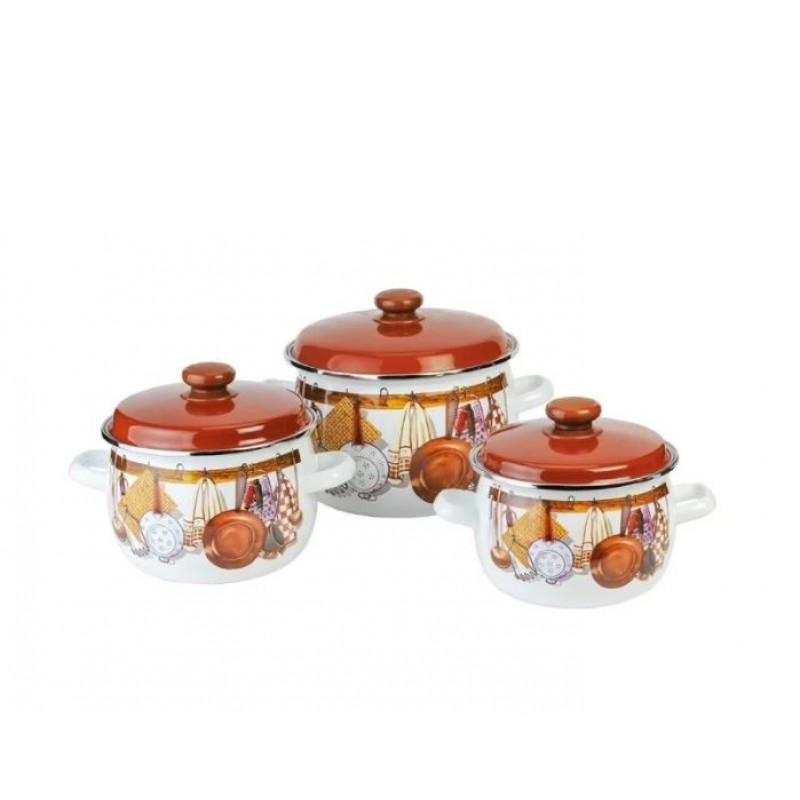 Набір каструль Idilia №946 Господиня 36668 - White