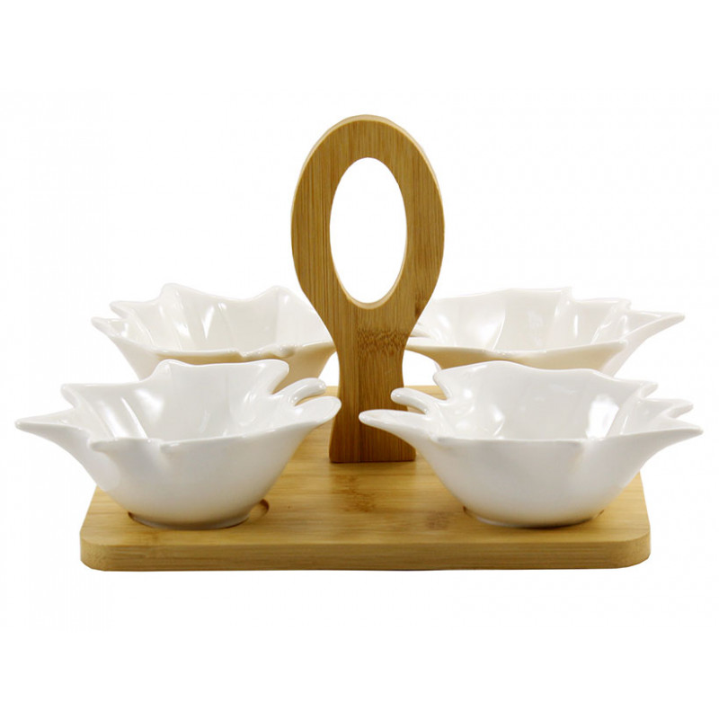 Менажниця 4-х секційна Interos PJ03195 - Лимонний