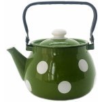 Чайник Idilia 2,5 л 2710/4 Білий горох зелений 39805 - Жовтий