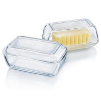 Маслянка з кришкою Luminarc Clear 17 см