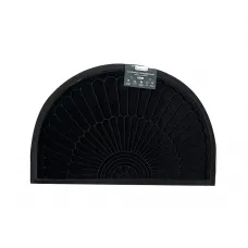 Килимок придверний півколо Eco Fabric Промені 40*60 см Чорний 4060-022