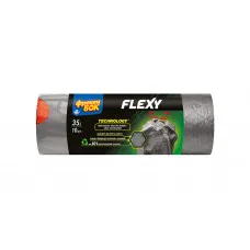 Пакеты для мусора усиленные Фрекен Бок LD Flexy 35 л 10 шт графит