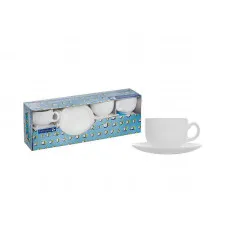Набор чайный Luminarc Diwali White 12 пр. 220 мл.
