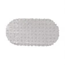 Килимок для душової Eco Fabric Камінці 68х34см Прозоро-білий 6634-001